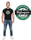 Highagain Tee — cannabis streetwear graphic tee South Africa — Blaze & Stitch