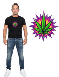 Psychedelic Leaf Tee — cannabis streetwear graphic tee South Africa — Blaze & Stitch